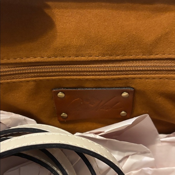 Patricia Nash Cream Satchel Bag - Picture 6 of 13